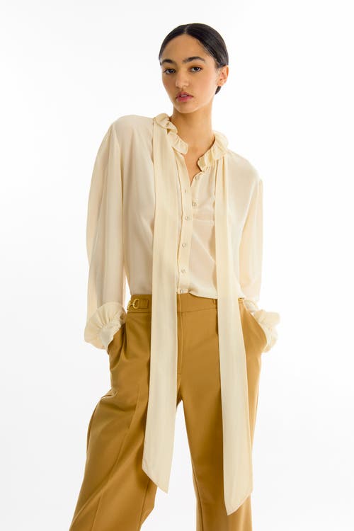 Secret Mission Maribelle Blouse In Neutral
