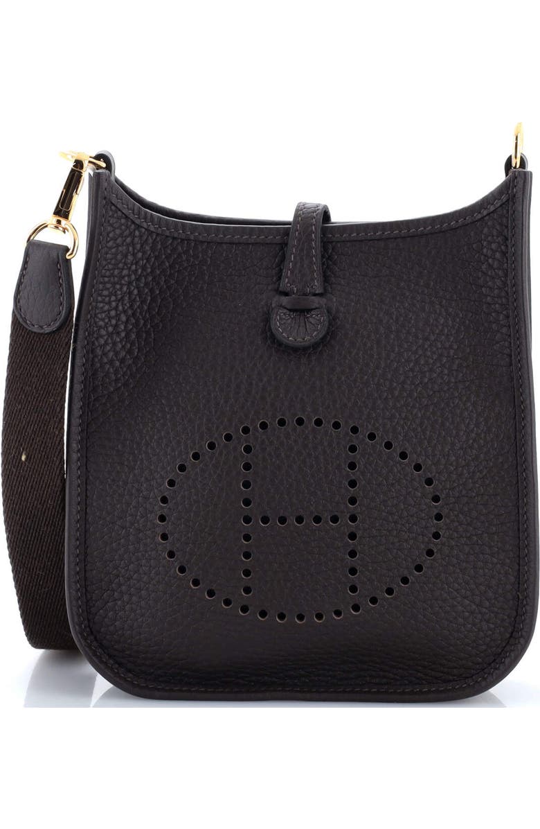 Pre-Owned Hermes Evelyne Bag Gen III Clemence TPM, Main, color, Ebene