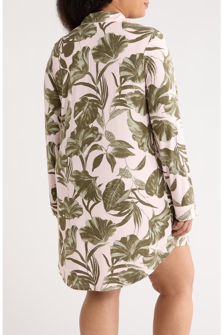 Moonlight Nightshirt, Alternate, color, PINK- OLIVE SKETCH TROPIC