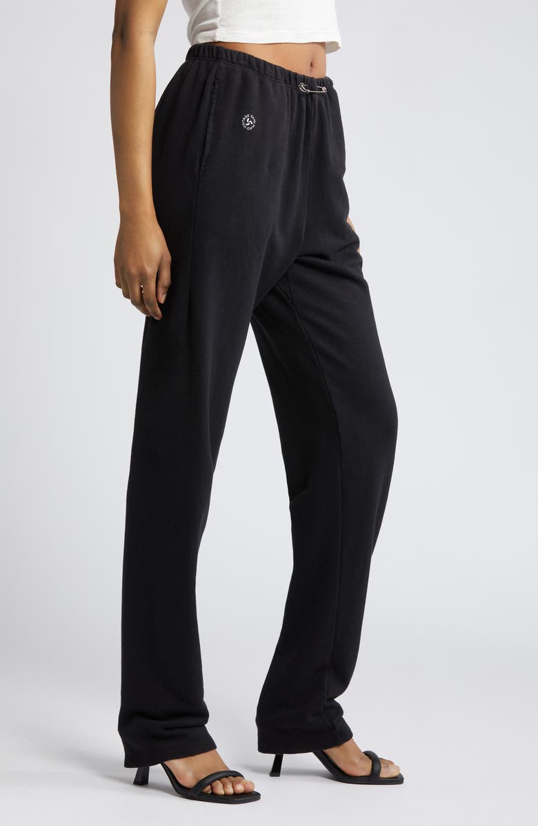 SAMI MIRO VINTAGE Gender Inclusive Safety Pin Hemp & Organic Cotton French Terry Sweatpants, Alternate, color, 