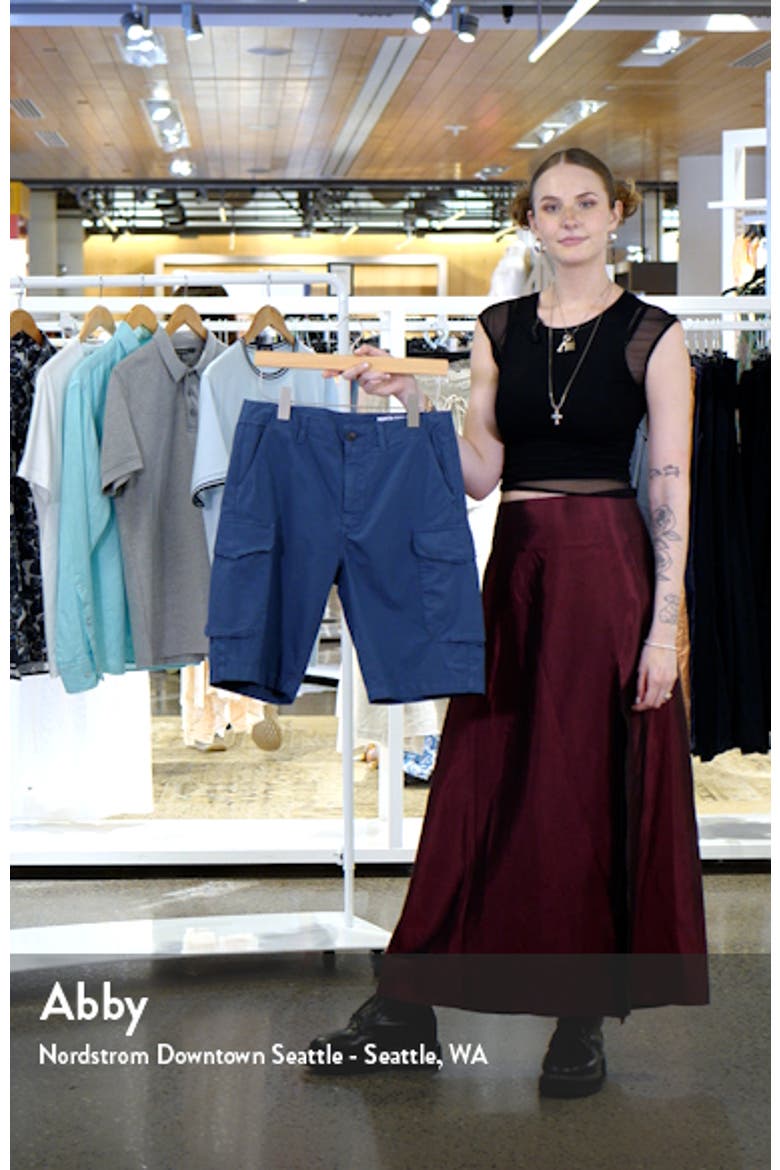 Stretch Cotton Cargo Shorts video