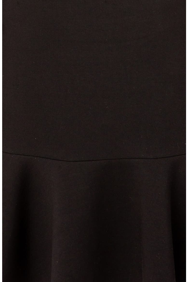 Scuba Knit Hoodie & Midi Skirt Set, Alternate, color, BLACK