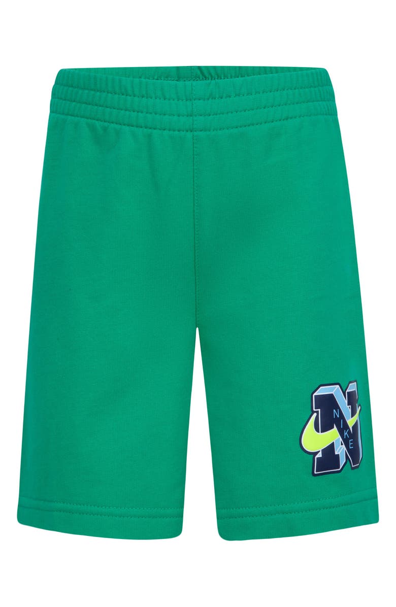 Nike Kids' Henley & Sweat Shorts Set, Alternate, color, 
