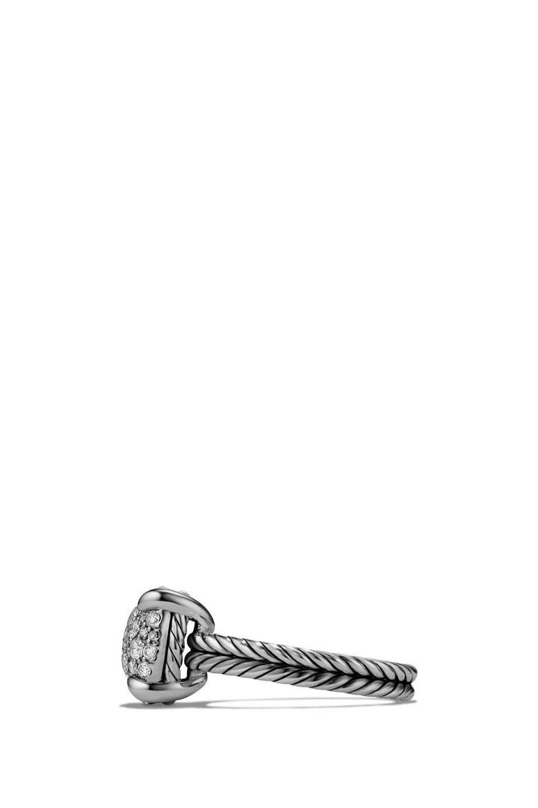 Châtelaine Ring with Diamonds, Alternate, color, SILVER