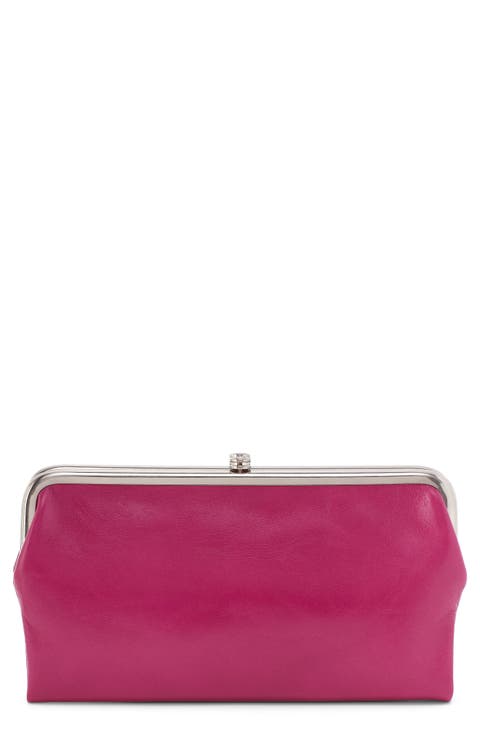 Lauren Leather Double Frame Clutch