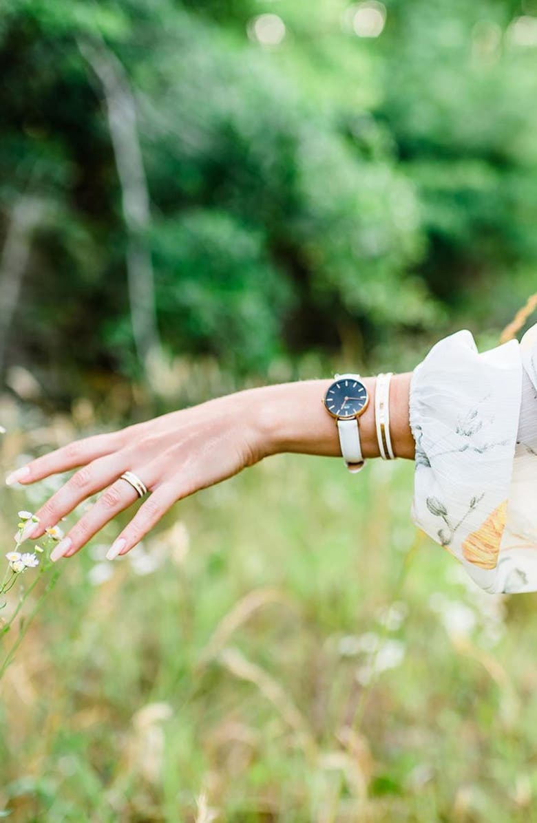 Daniel Wellington Classic Petite Leather Strap Watch, 28mm, Alternate, color, 