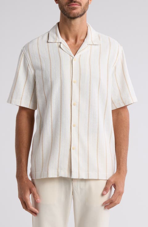 Stripe Button-Up Shirt