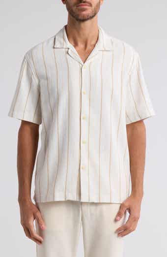 DENIM AND FLOWER Stripe Button-Up Shirt