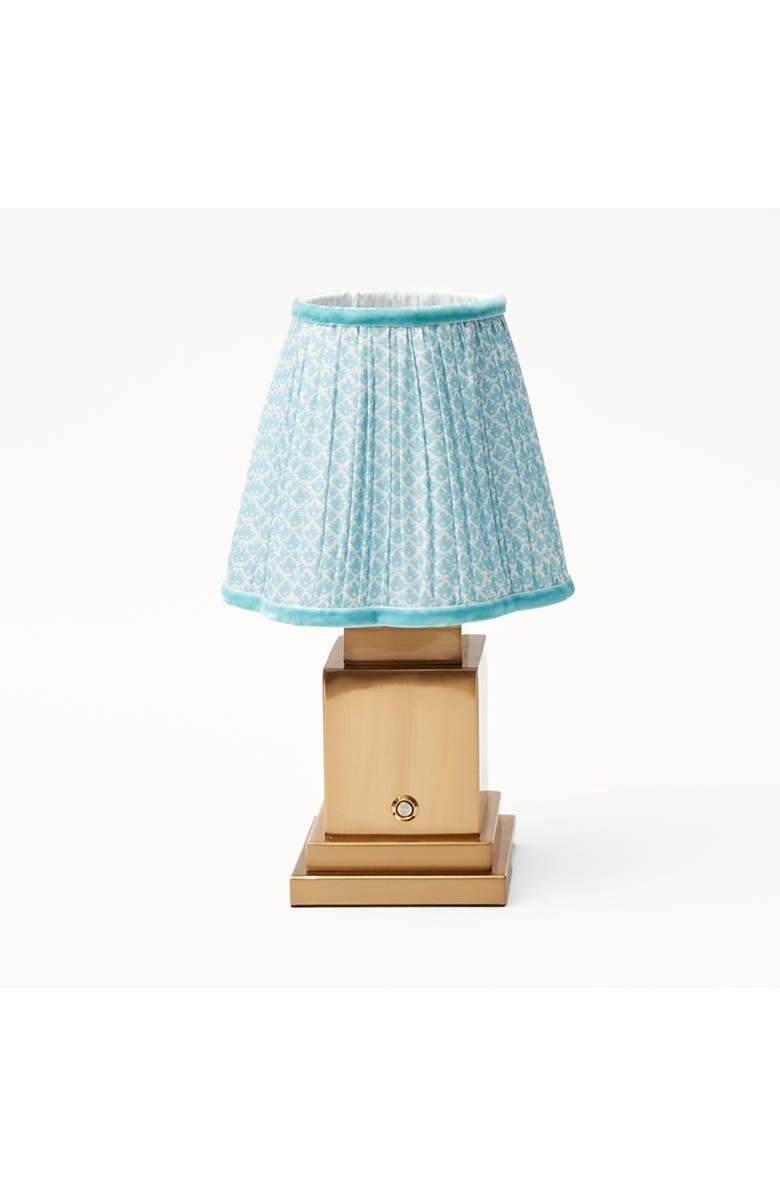 Mrs. Alice Soft Blue Lotus Lampshade, Alternate, color, Blue