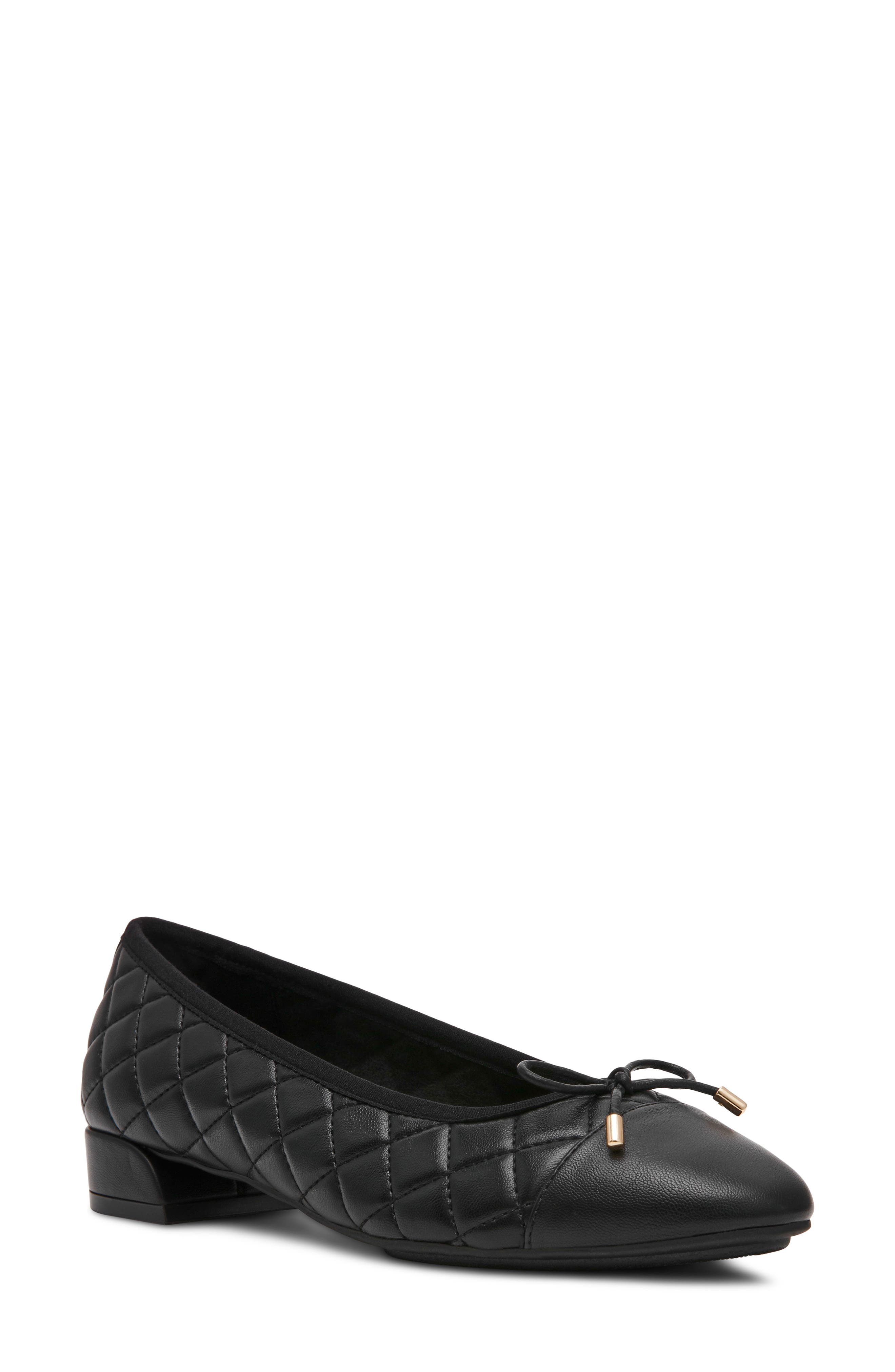 Divine Cap Toe Pump, Main, color, BLACK QUILTED