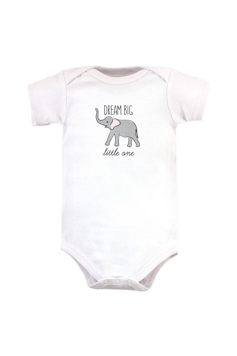 Seven-Piece Cotton Bodysuit Collection, Alternate, color, Modern Pink Safari