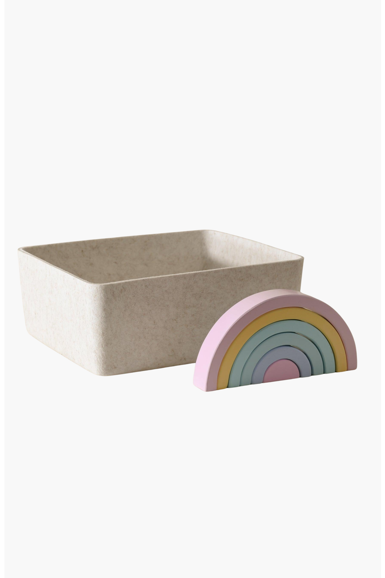 The Sculpted Bin - Large, Main, color, Stone