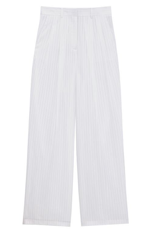 Theory Pinstripe Double-pleated Pants