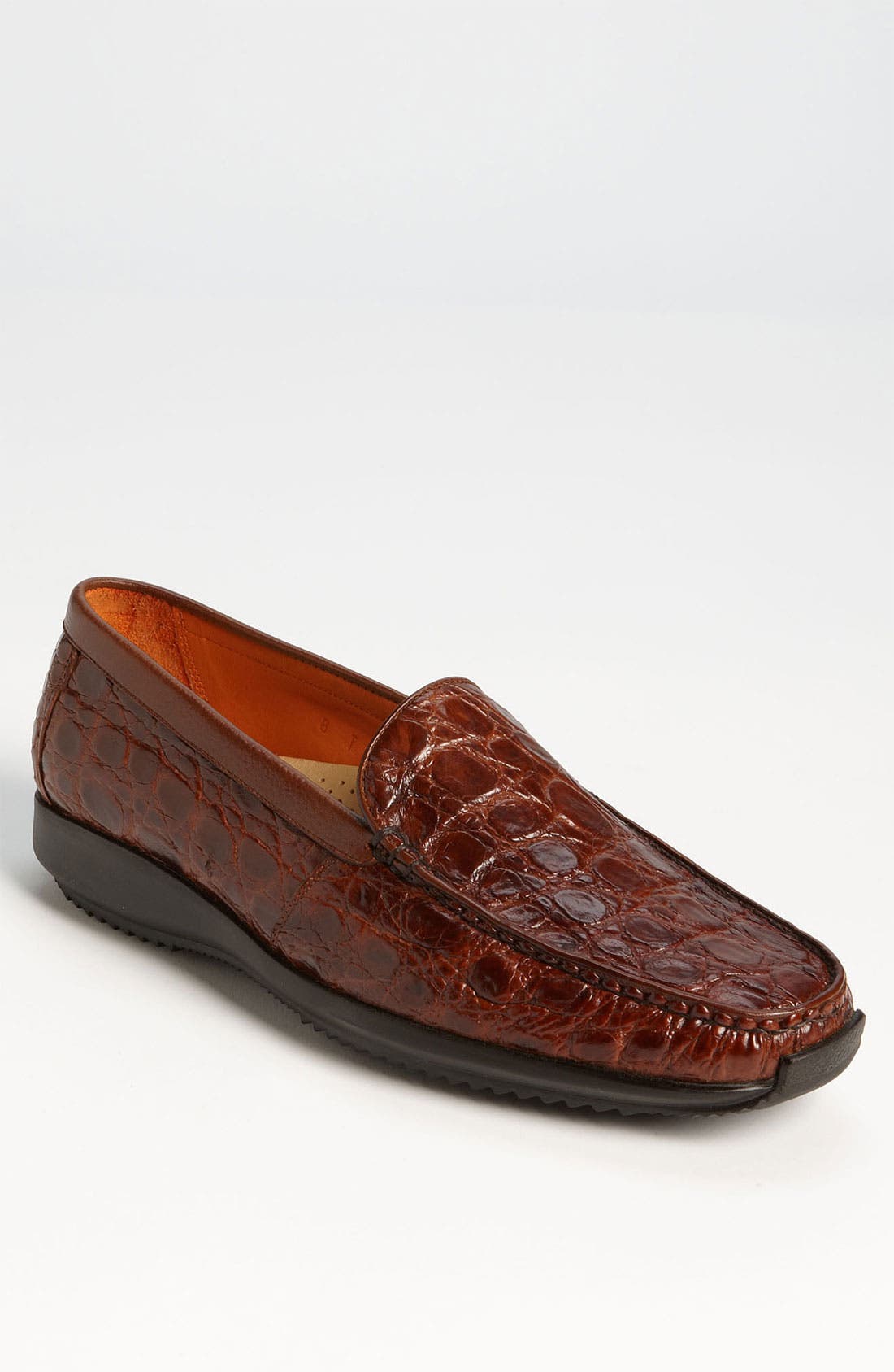 'Arlo' Crocodile Loafer, Main, color, COGNAC