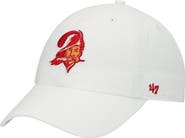'47 Men's '47 White Tampa Bay Buccaneers Legacy Clean Up Adjustable Hat