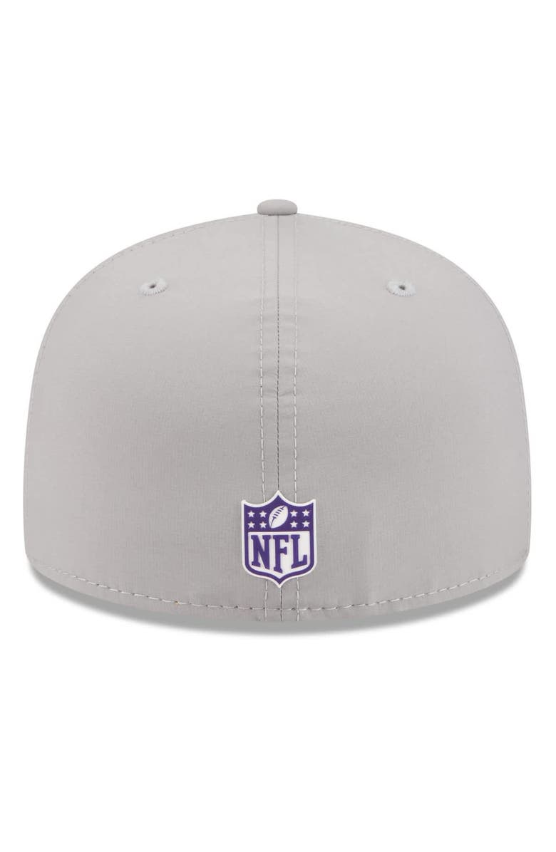New Era Men's New Era Gray Minnesota Vikings 2025 Sideline  59FIFTY Fitted Hat, Alternate, color, Gray