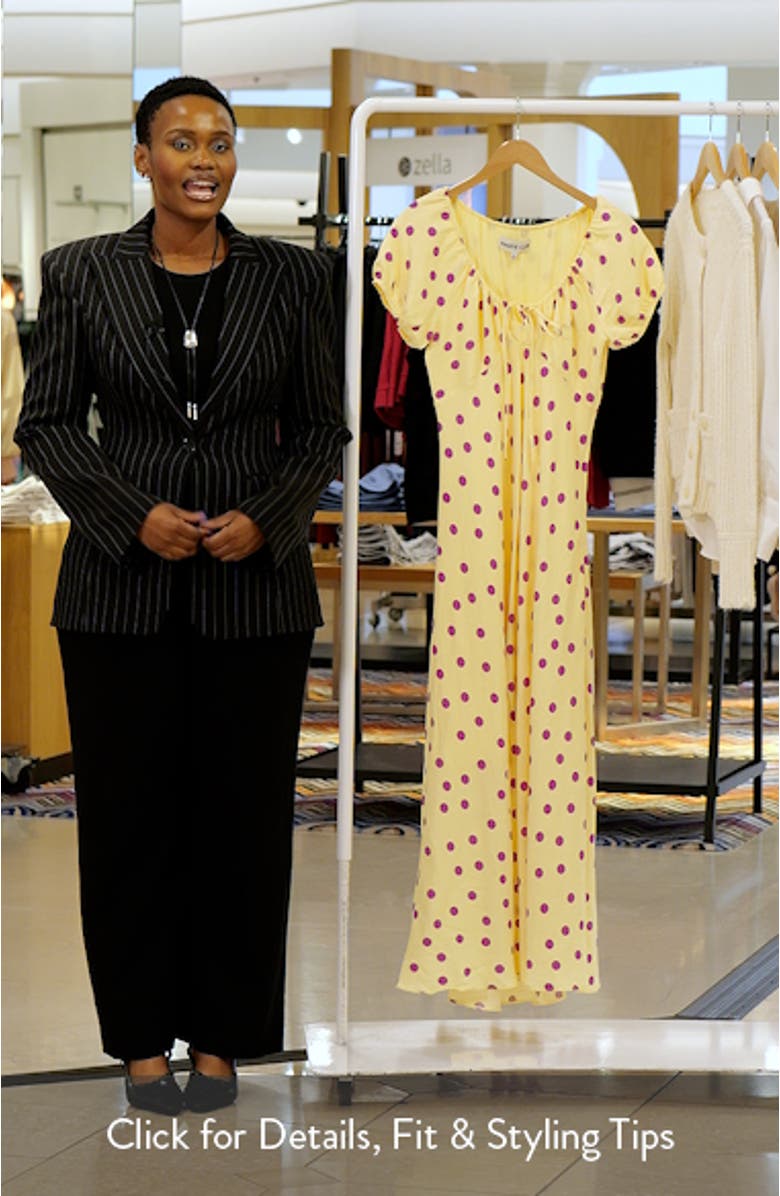 Natasha Polka Dot Maxi Dress, sales video thumbnail