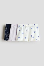 H&M 3-pack Frill-trimmed Cotton Shorts