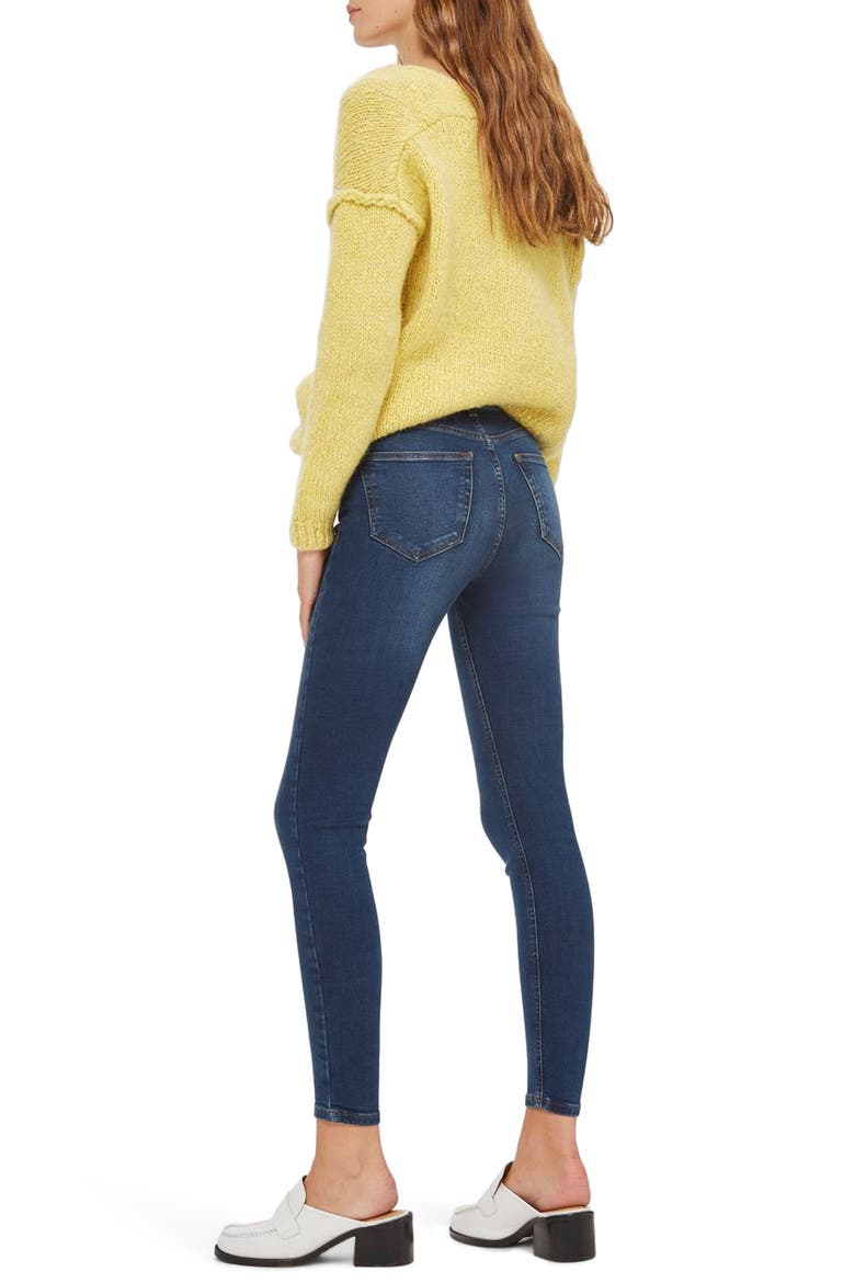 Jamie High Rise Ankle Skinny Jeans, Alternate, color, INDIGO