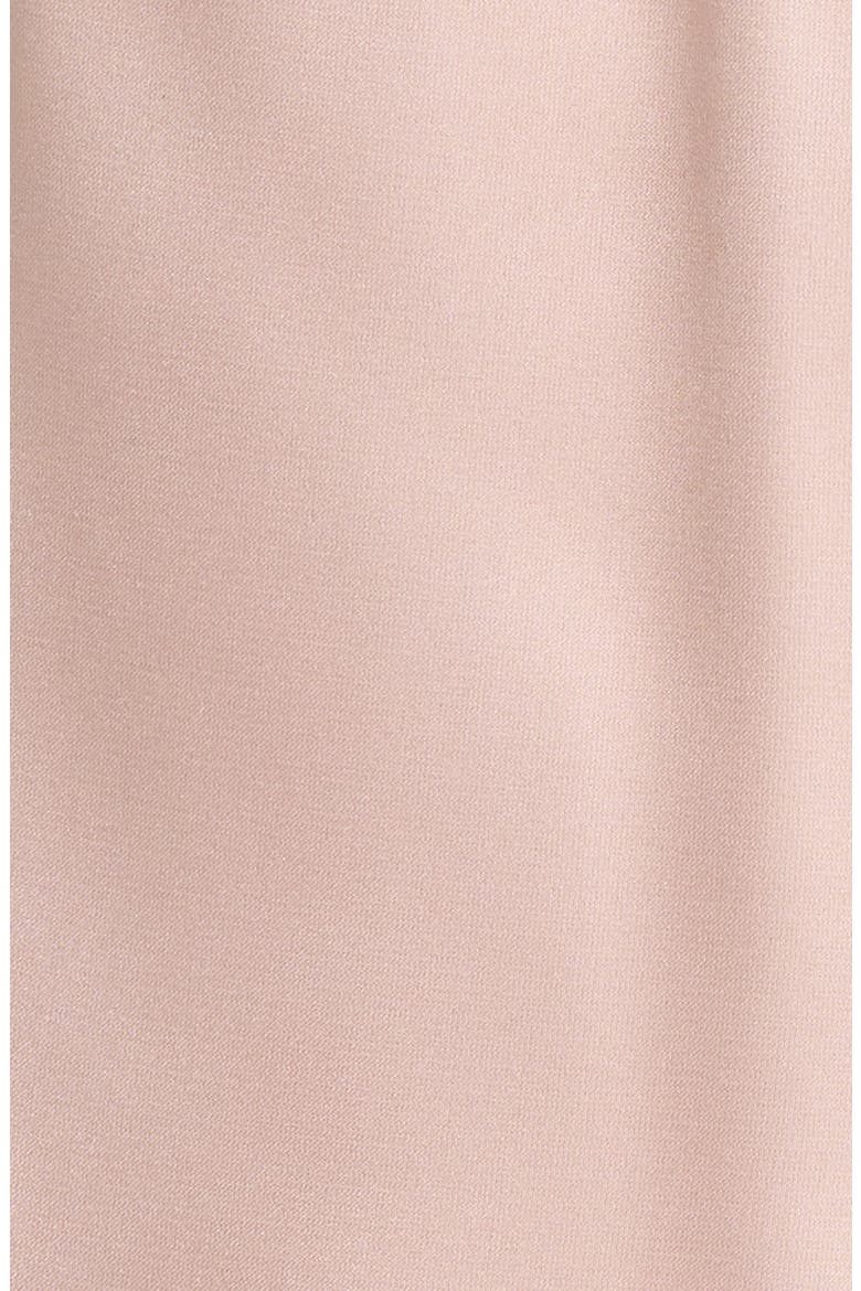 Scalloped Lace Trim Satin Tap Shorts, Alternate, color, PINK SEPIA