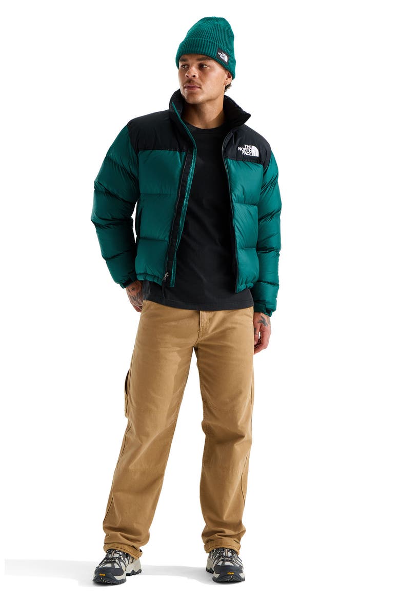 1996 Retro Nuptse 700 Fill Power Down Packable Jacket, Alternate, color, PACIFIC TEAL/ TNF BLACK
