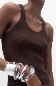 MANGO Rib Sweater Tank