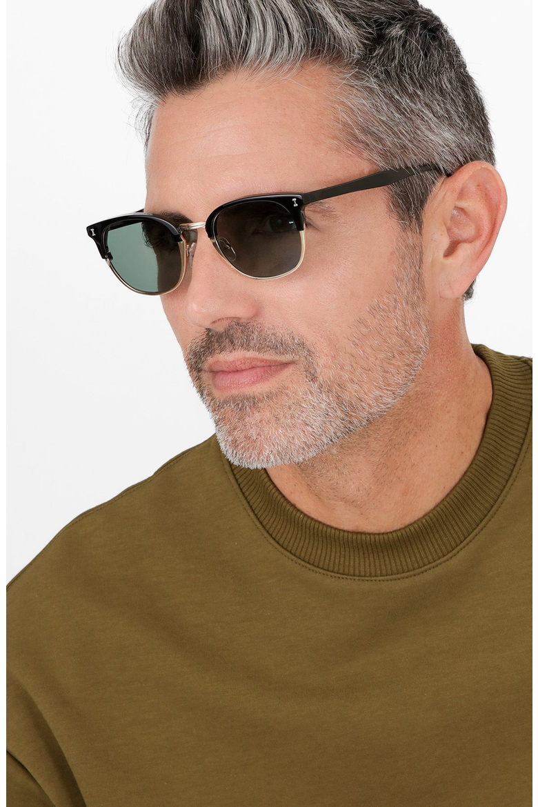 Stockholm Sunglasses, Alternate, color, Black / Gold