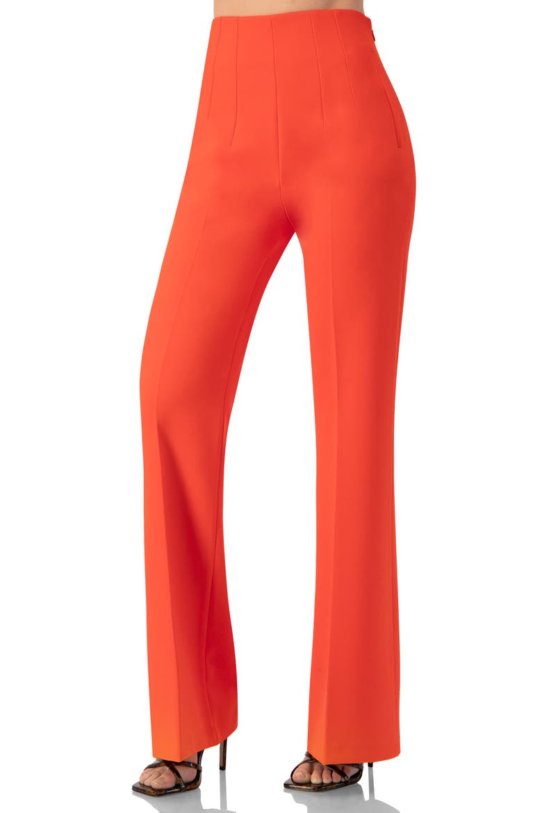 Flared Pants with Pockets, Alternate, color, Orange