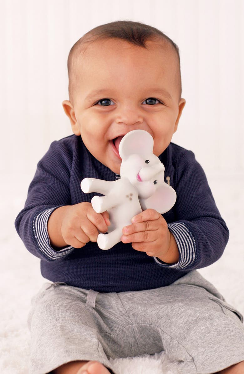 INFANTINO Squeeze Teethe Elephant Teething Toy, Alternate, color, Multi