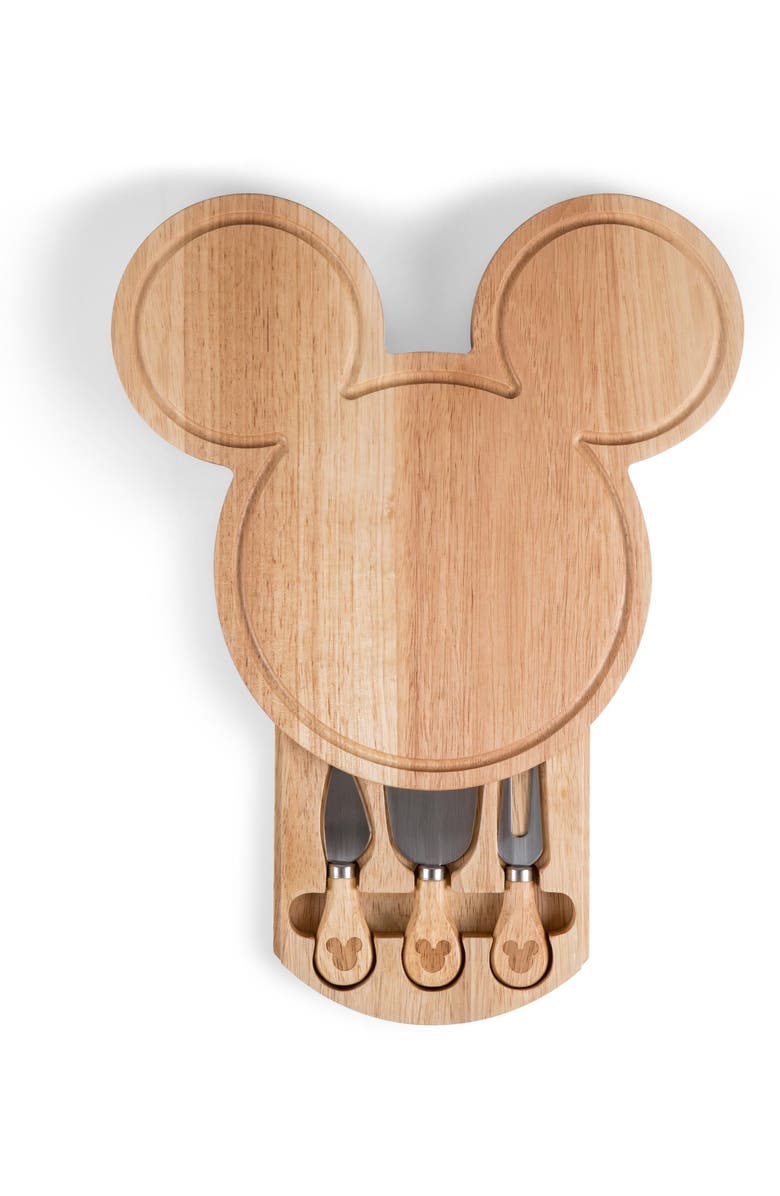 Picnic Time Disney - Mickey Mouse 4-Piece Cheese Board Set, Main, color, 