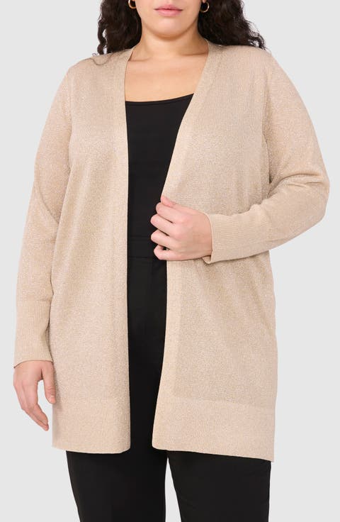 Shimmer Longline Cardigan (Plus)