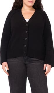 Halogen® Raglan Sleeve V-Neck Cardigan