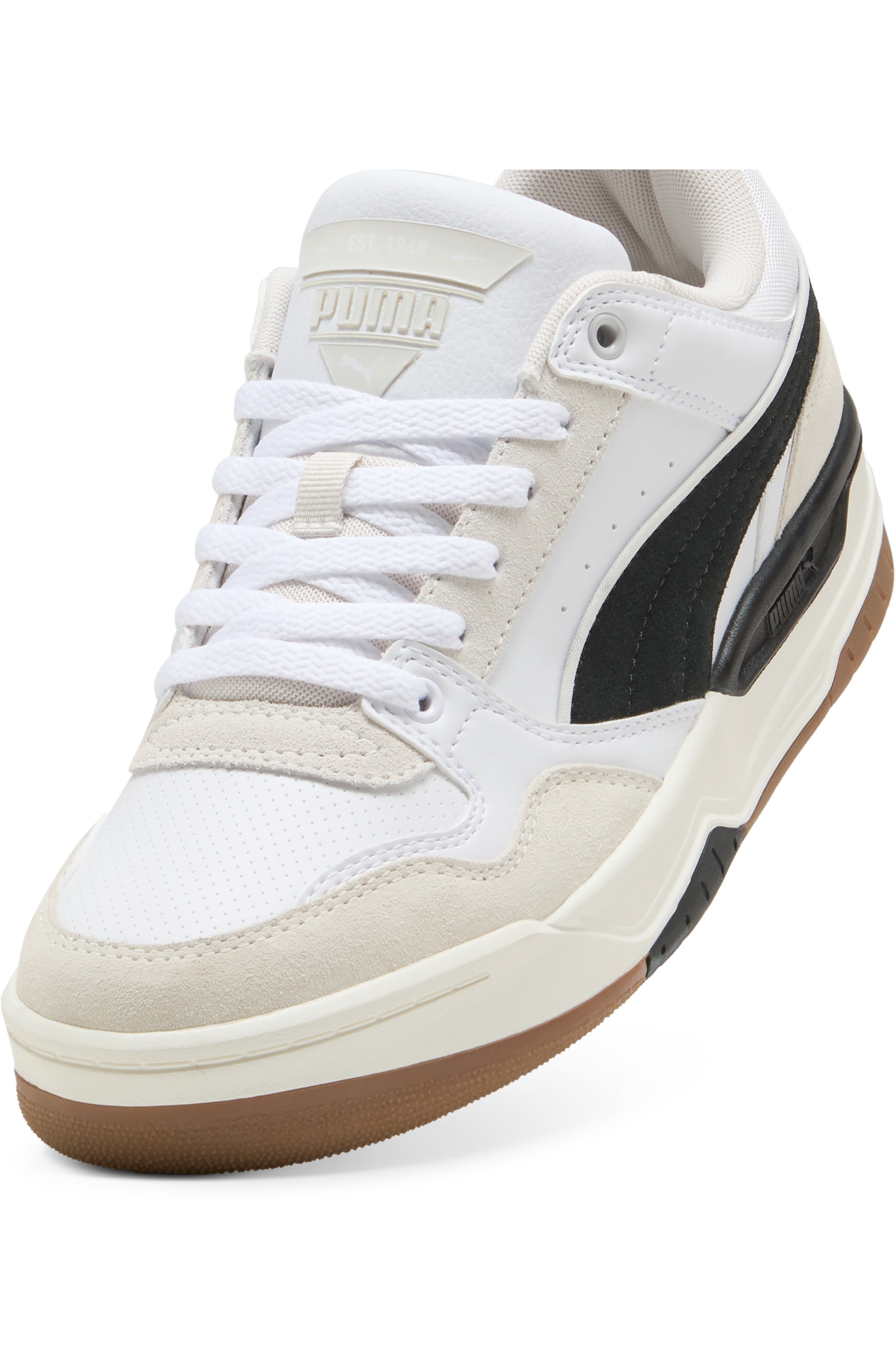 Rebound Retro SD Sneaker, Alternate, color, PUMA WHITE-PUMA BLACK- GRAY