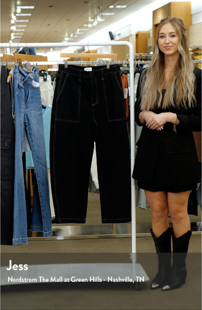 Turner High Waist Ankle Straight Leg Jeans, sales video thumbnail