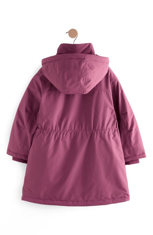 Next Kids' Midweight Waterproof Hooded Jacket In Purple