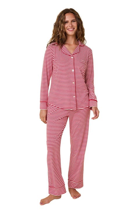 Pima Knit Pajama Set Conversational
