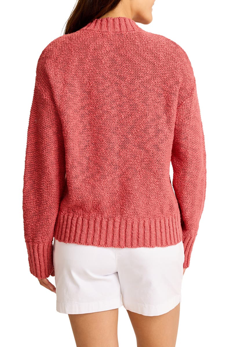 Tommy Bahama Bayshore Cotton Sweater, Alternate, color, Wild Geranium