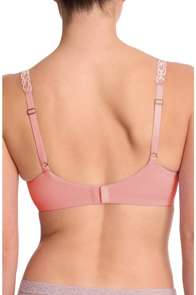 Pure Luxe Underwire T-Shirt Bra, Alternate, color, DELICATE PINK/ WARM WHITE