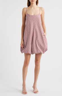 Faithfull the Brand Aniela Bubble Hem Cotton Minidress