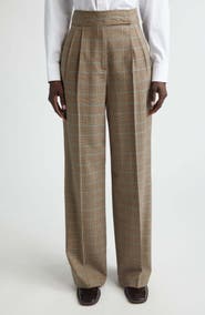Etro Plaid Stretch Wool Trousers
