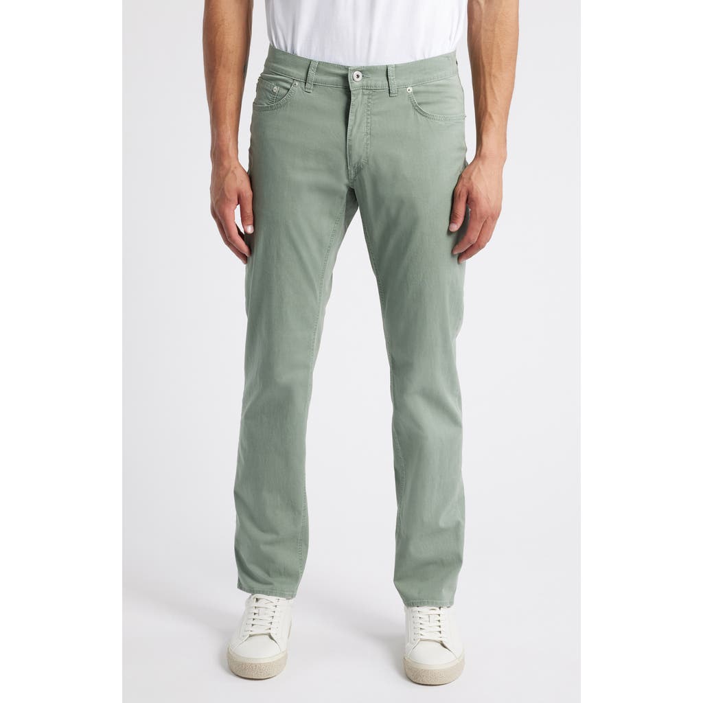 BRAX BRAX COOPER FUSION FLEX MICROPRINT REGULAR FIT STRAIGHT LEG PANTS