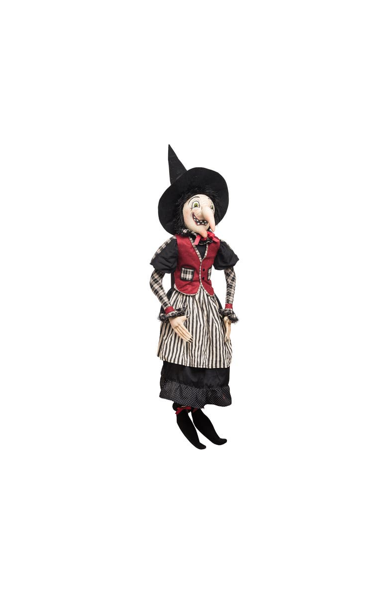 Gallerie II Imogene Witch Joe Spencer Gathered Traditions Halloween Art Doll Figure, Main, color, Black