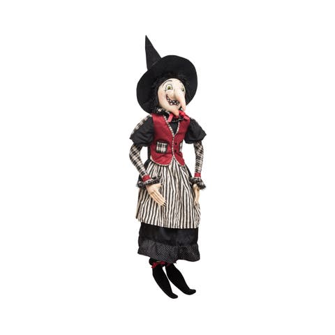 Imogene Witch Joe Spencer Gathered Traditions Halloween Art Doll Figure