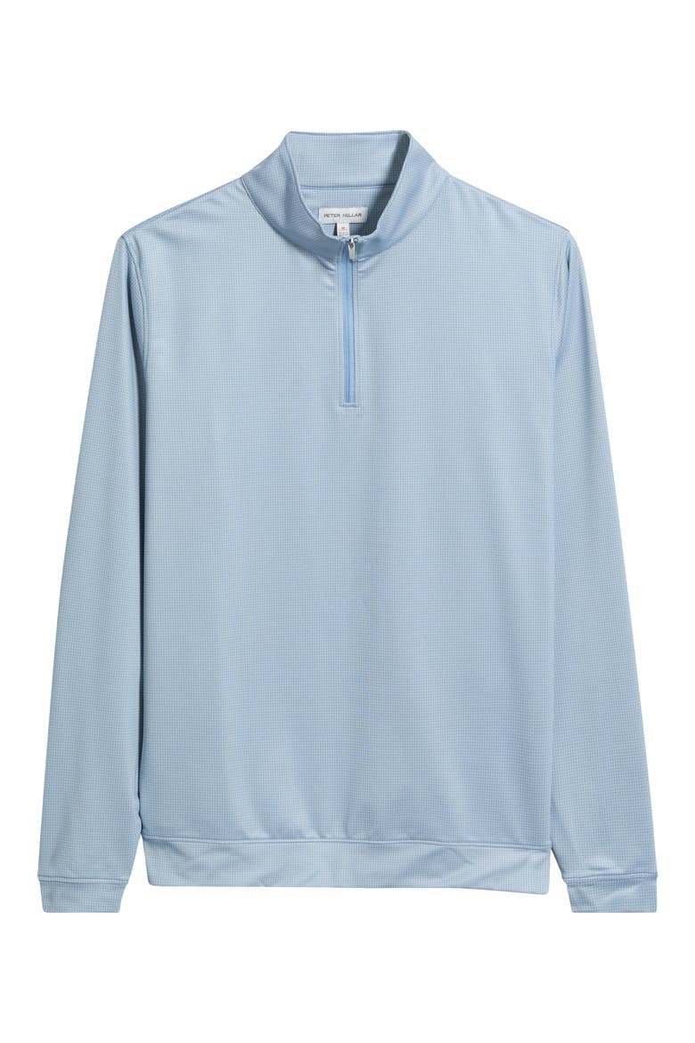 Perth Basketweave Performance Quarter Zip Pullover, Alternate, color, LAKESIDE