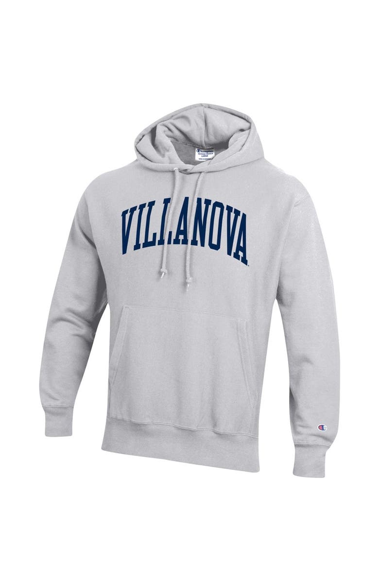 Champion Men's Champion Heathered Gray Villanova Wildcats Team Arch Reverse Weave Pullover Hoodie, Alternate, color,