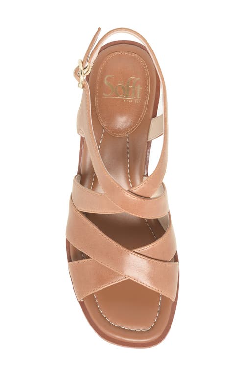 Söfft Gigi Slingback Wedge Sandal In Sand