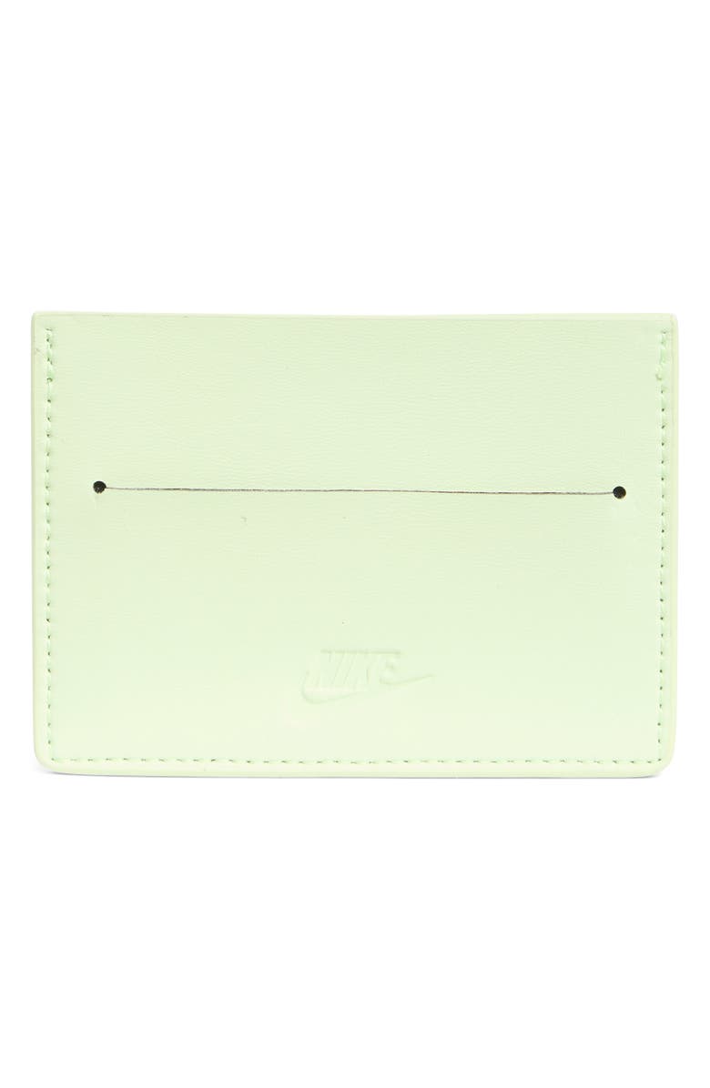 Nike Air Force 1 Card Case, Alternate, color, Barley Volt/ Sail/ Black