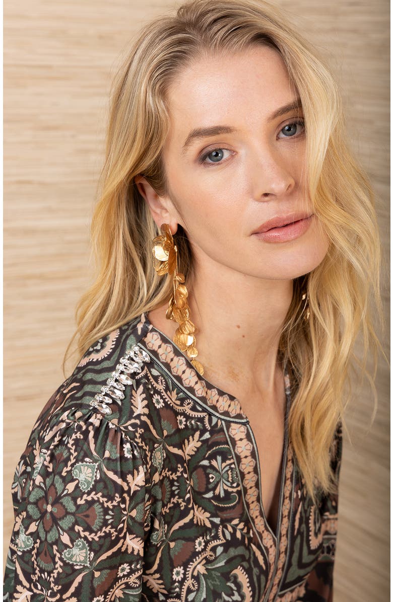 Hale Bob Samira Beaded Jersey Dress, Alternate, color,