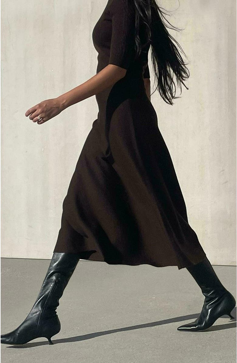 Neil J. Rodgers Seta Stretch Boot, Alternate, color, Black Nappa