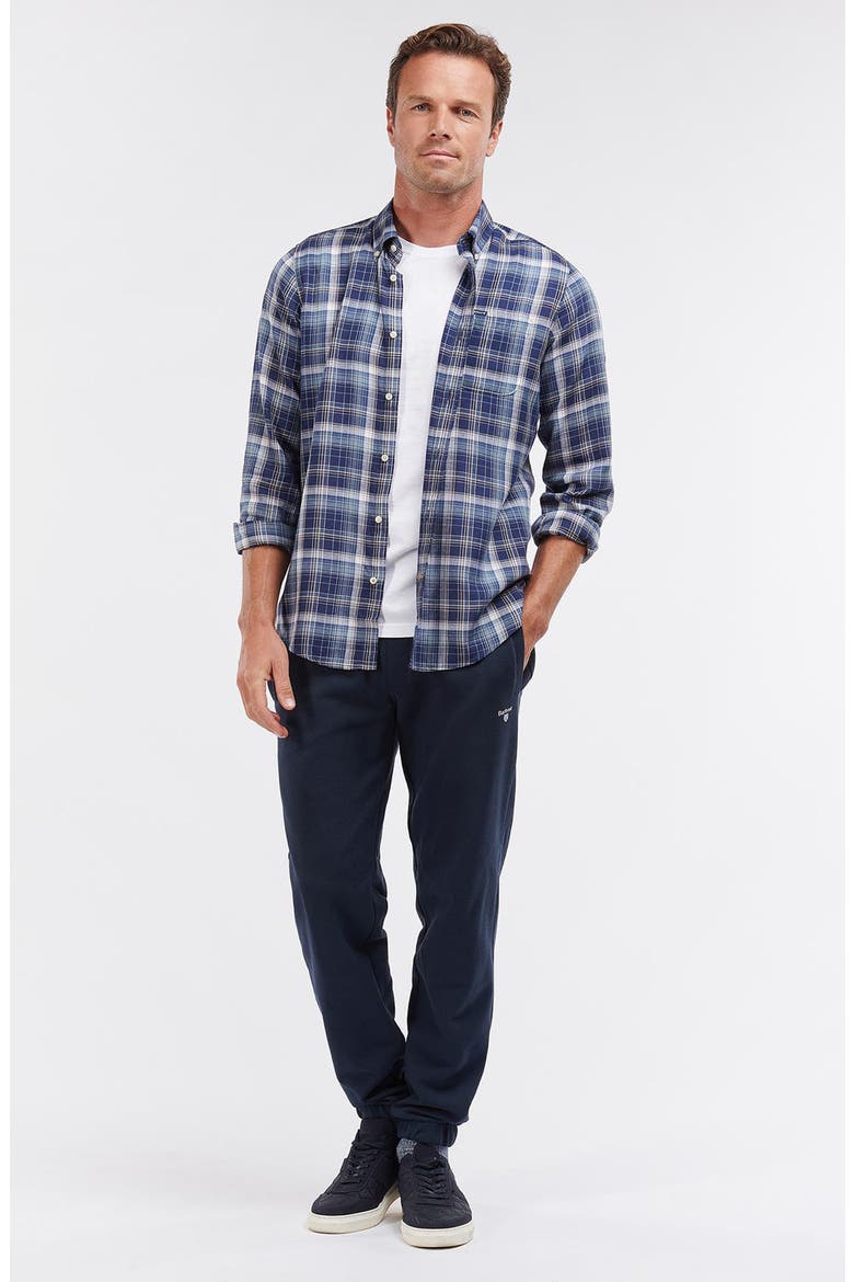 Kingsand Plaid Button-Up Shirt, Alternate, color, NAVY